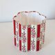 Flower-shaped lampshade Flora "red overmount"