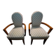 Paire de fauteuils "Bridge" Art Déco – Circa 1940
