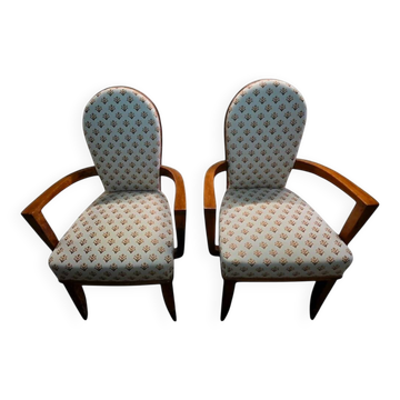 Pair of "Bridge" Art Deco armchairs – Circa 1940
