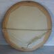 Old gilded wood oval mirror
