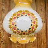 Vintage opaline pendant light 70