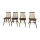 Series of 4 scandinavian design chairs fanett style Ilmari tapiovaara vintage 1960