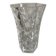 Vintage chiseled glass vase