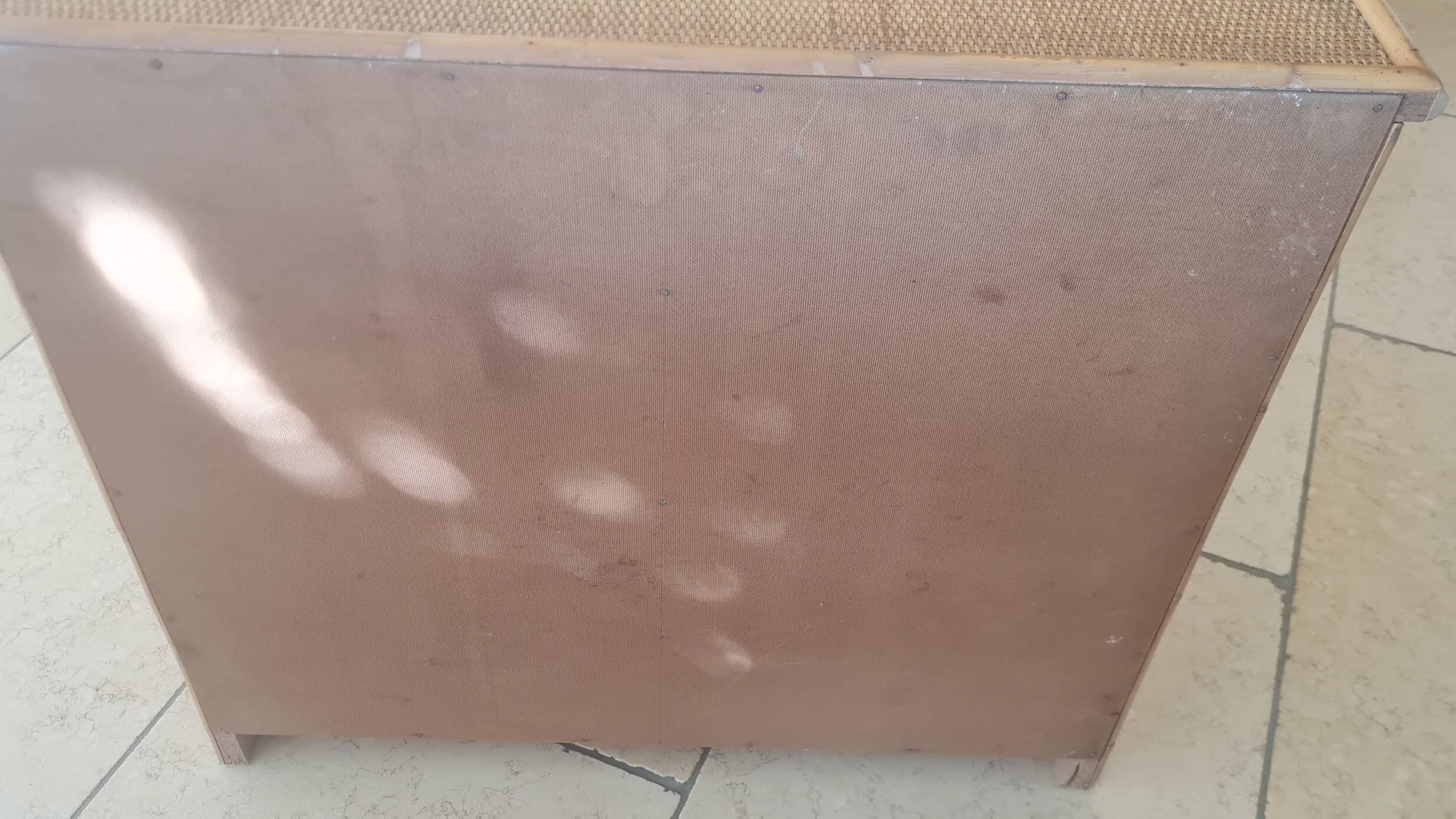 Vintage rattan chest of drawers