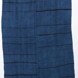 Mid Century Modern Blue Vintage Rug, 147x222Cm