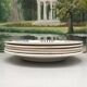 5 flat plates signed Moulin des loups Hamage Orchies Nord model Pantin.