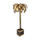 FLOOR LAMP IN THE SHAPE OF A GOLDEN METAL PALM TREE OF 181 CM H