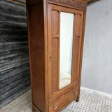 Antique French wardrobe with mirror