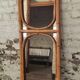 Large rattan mirror from the 70s