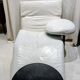 B & B Italia armchair model Arca from the 1980s in leather by Paolo Piva.