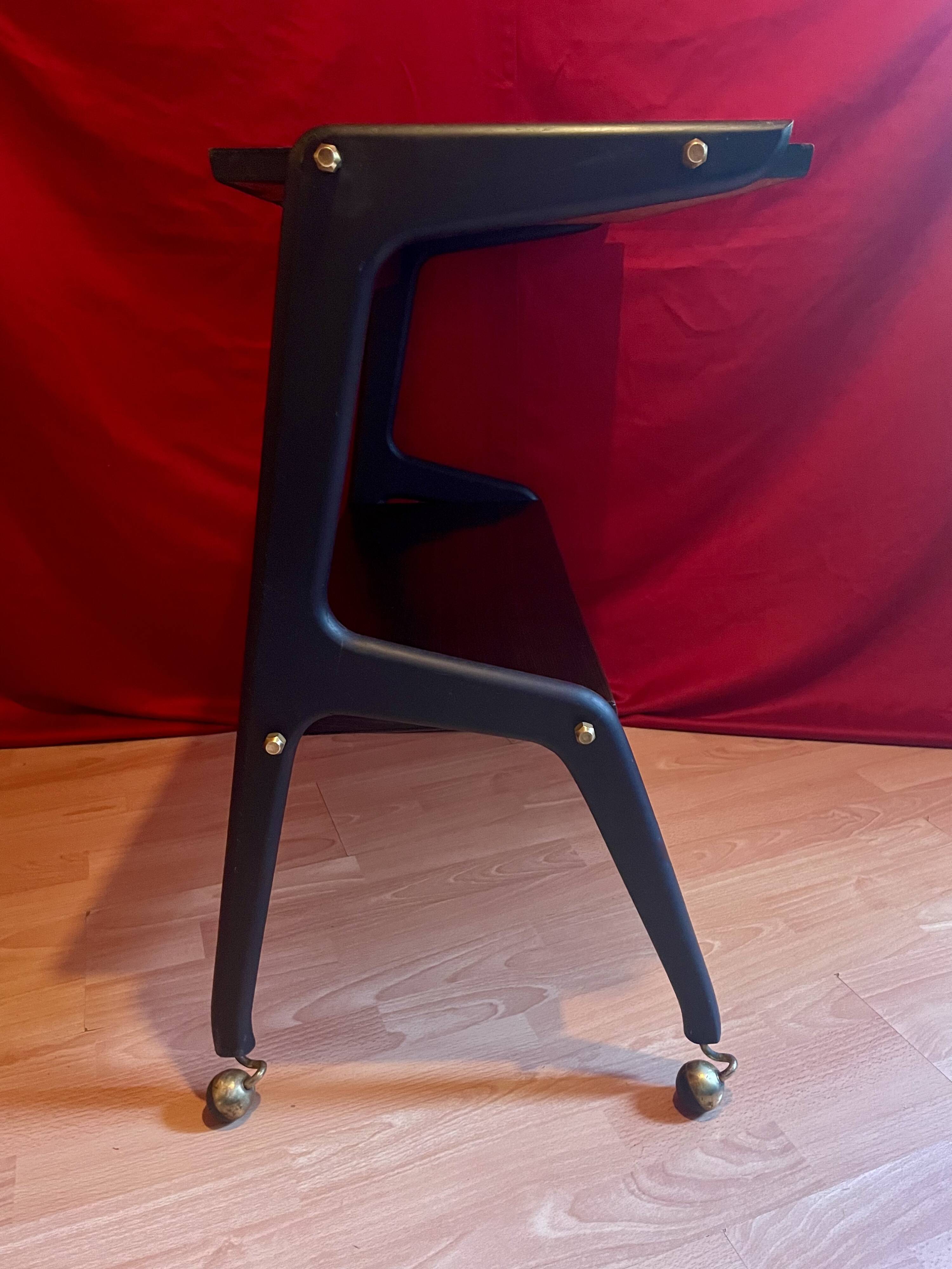 Serving trolley, side table, Designer "Carlo Sala", Art Deco, vintage