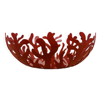 Coupe à fruit Alessi Mediterraneo rouge par Emma Silvestris 30 cm