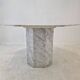 Italian carrara marble octagon garden or dining table, 1960s