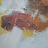 Scandinavian  Modern Painting, 1963, Oil on Canvas, Framed