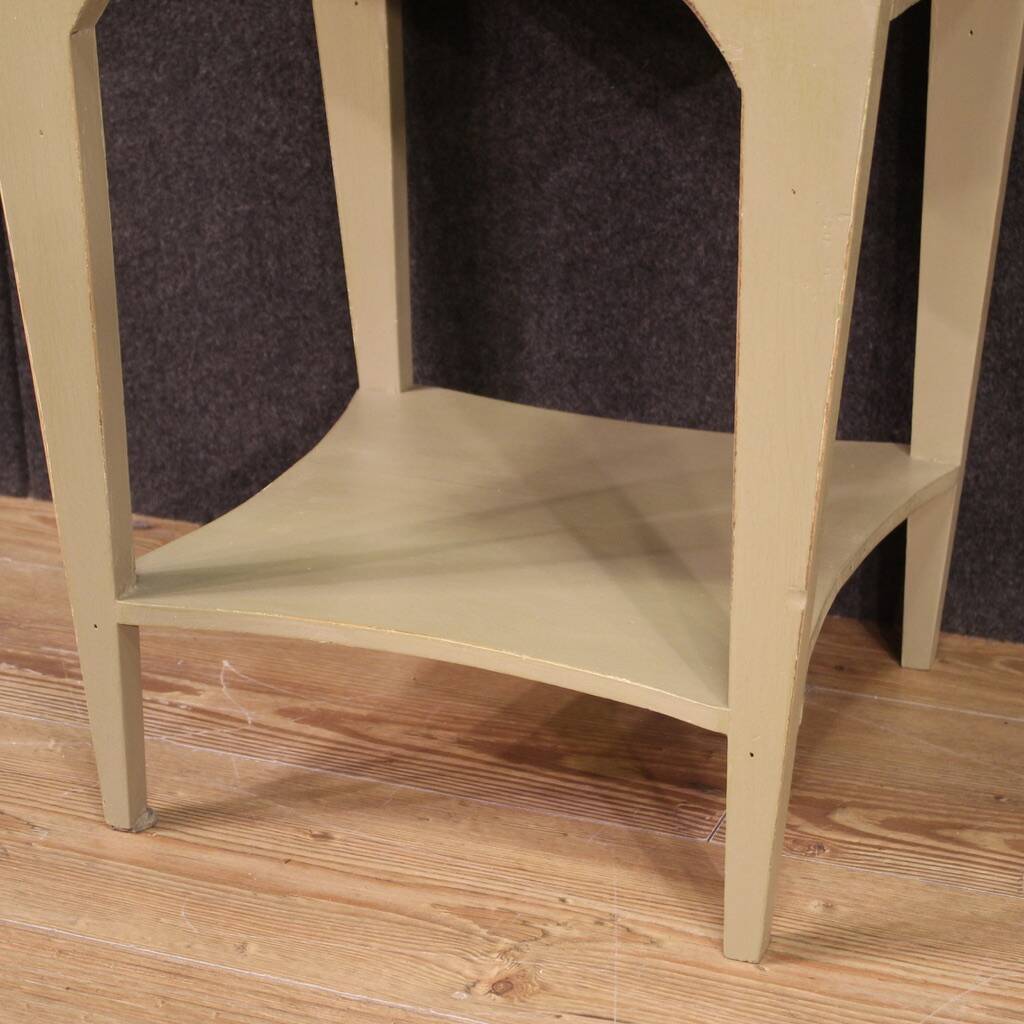 Pair of painted design bedside tables from the 80s