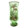Opaline vase with palm tree decoration in gold (ouraline)