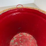 Minimalistic Bamboo Metal Planter Plant Stand Matégot Style, France, 1960s