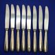 Set of 8 small silver-plated navy knives soh