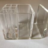 Vintage plexiglass pencil jar design 70 years