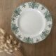 Assiettes plates terre de fer Longwy Mimosa