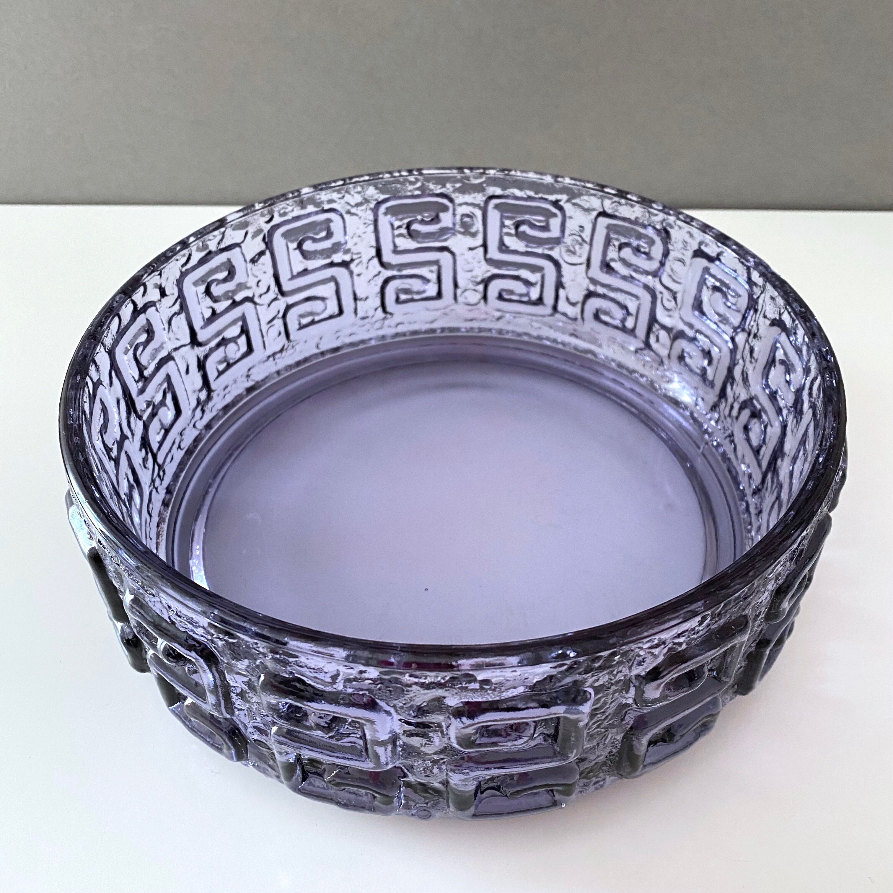 Glass bowl Taalari of Riihimäki glass Finland, scandinavian design