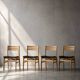 Set of 4  Mid-Century Scandinavian Oak Dining Chairs from Sax Møbelfabrik
