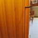 3-drawer chest of drawers - 60s - vintage - marquetry effect - spinning top feet