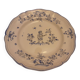 Assiette faience moustier bleue   muffragi  fait main