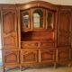 Buffet vaisselier style louis xv en merisier