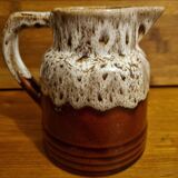Vintage pitcher in flamed stoneware 50cl