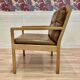 Scandinavian design leather armchair "Bernt Petersen" 1960.