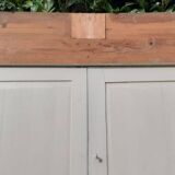 Pair of 19th-century cupboard doors and their frame (1st), woodwork