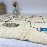 Handmade Moroccan Berber carpet 246 x 160 CM