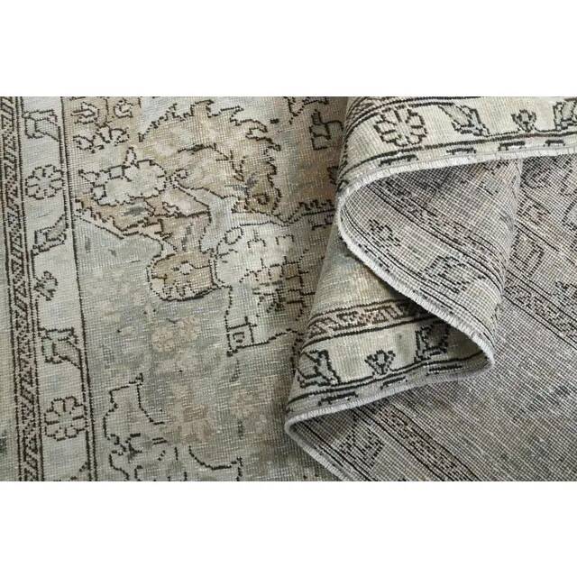 1970s Vintage Persian Handmade Wool Cotton Brown Area Rug 292x388