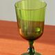 Green glass vase