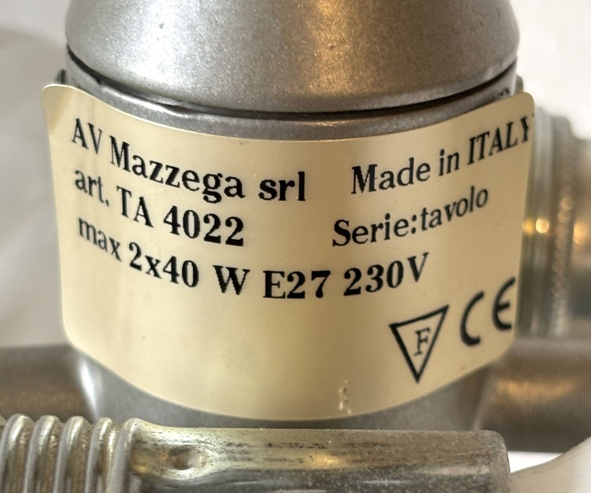 Large Mazzega Murano lamp - Original label -