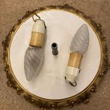 Pair of Italian ceiling lights, 50s-60s