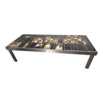 Capron ceramic coffee table from the 1960s.