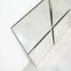Michel Martens, Minimalist Glass Art Mirror 'Squares'