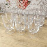 Set of 11 vintage Luminarc wine glasses, Sweden model, transparent, 10cl