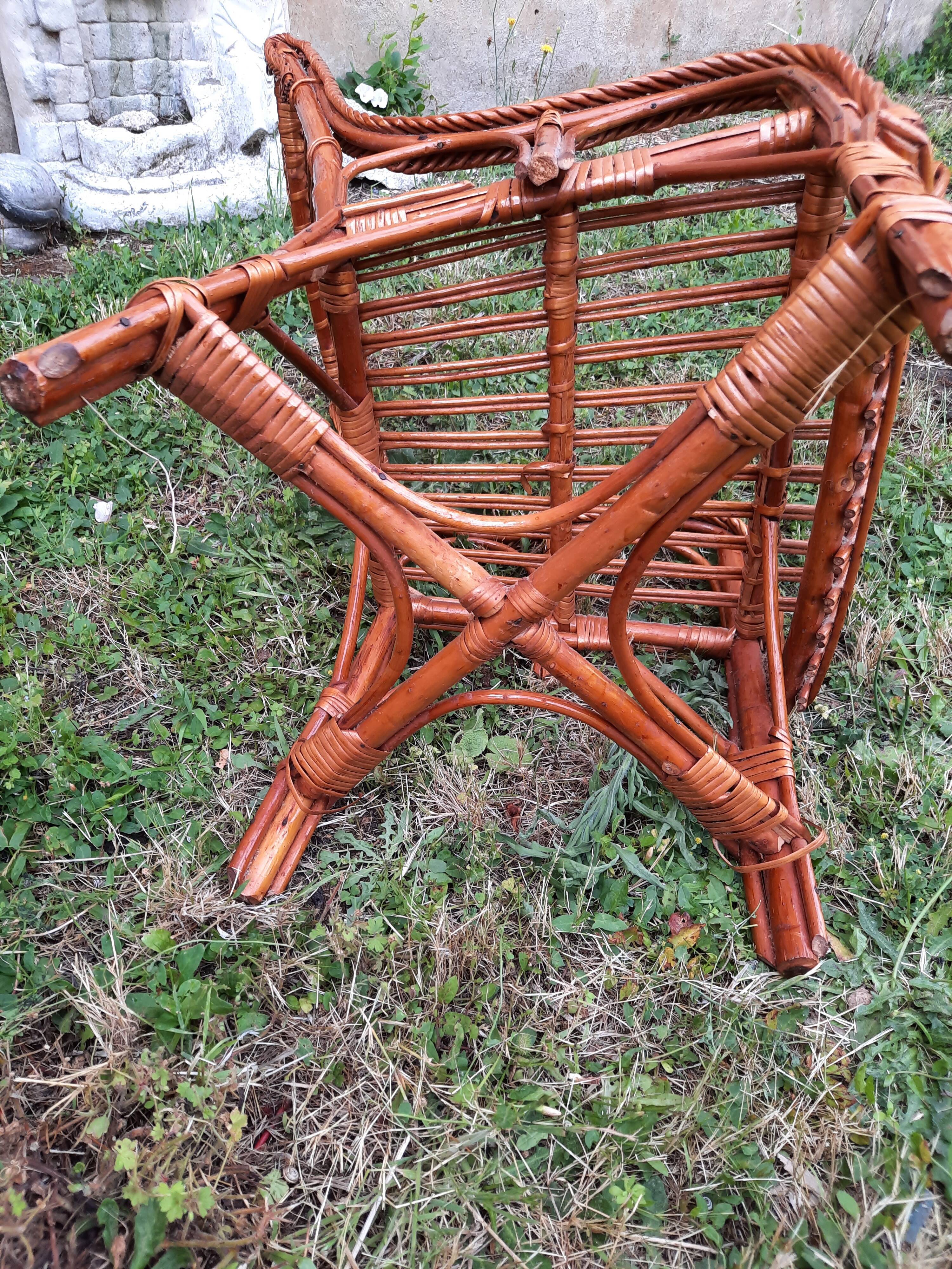 Children's rattan armchair