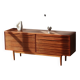 Vintage zebrano and walnut furniture from Morris of Glasgow.