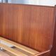 Vintage Scandinavian wicker and teak bed, Denmark 1960.