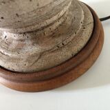 Lamp in stone and wood turned by noaïlles
