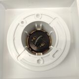 Glass wall or ceiling lamp and plastic base