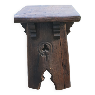 Neo-Gothic cantor stool circa 1900