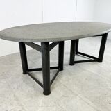 Oval dining table 1970s