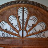 peacock brown headboard for bed 140cm