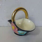 Basket signed vallauris vintage ceramic