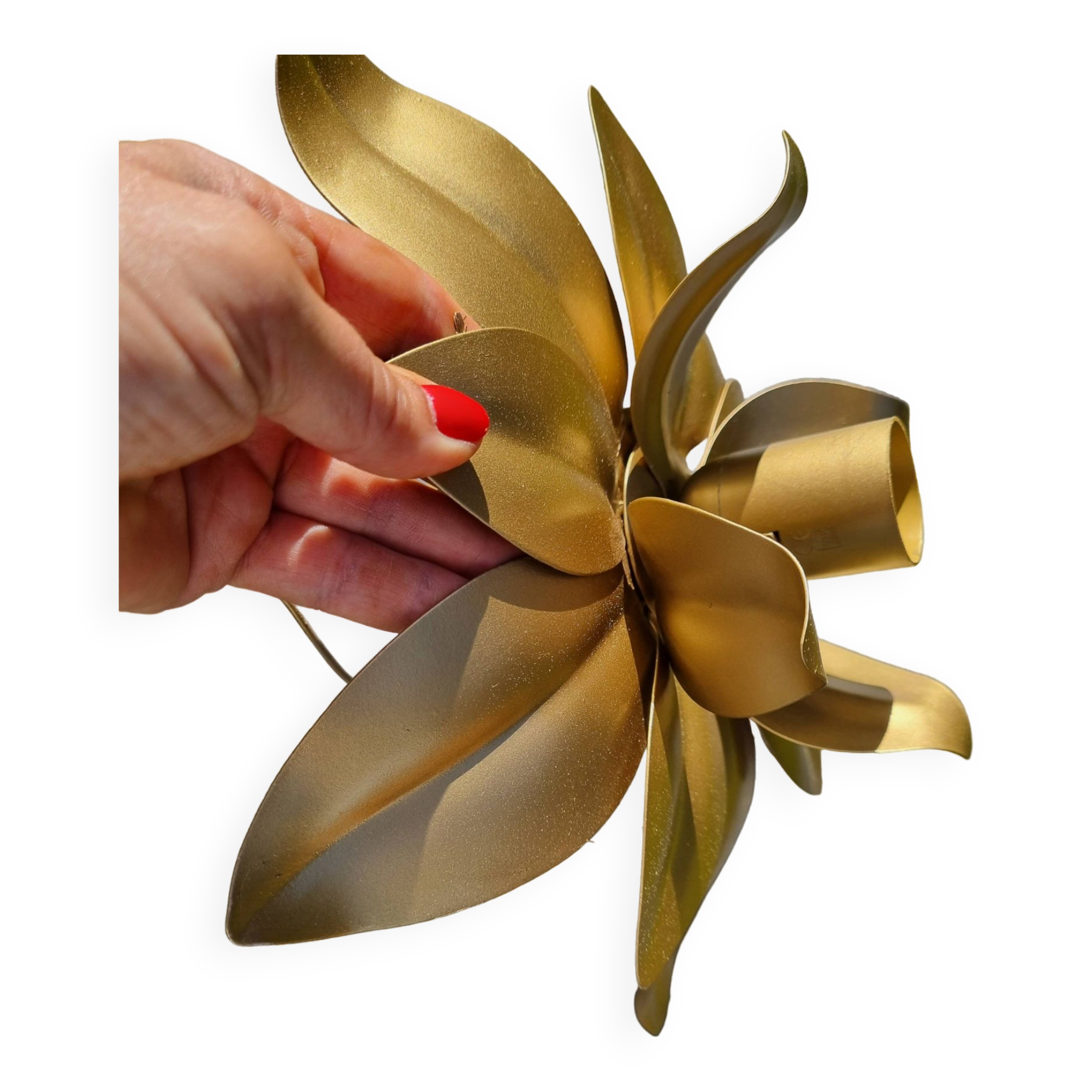 Vintage golden flower ceiling light